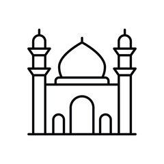 mosque vector icon