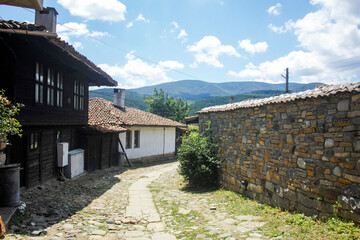 Nineteenth century houses in town of Kotel, Bulgaria