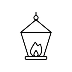 Lantern vector icon 