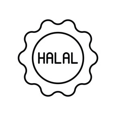 Halal vector icon 