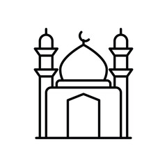 Mosque vector icon 