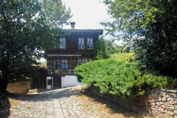 Nineteenth century houses in town of Kotel, Bulgaria