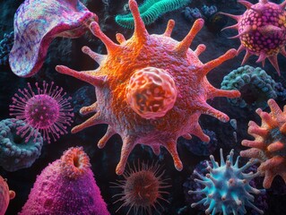 Immune Cells: Comprising a Range of Cells Within the Immune System Like Dendritic, Mast, Neutrophil, Macrophage, Phagocytosis, Natural Killer, B, T, Eosinophil, Basophil