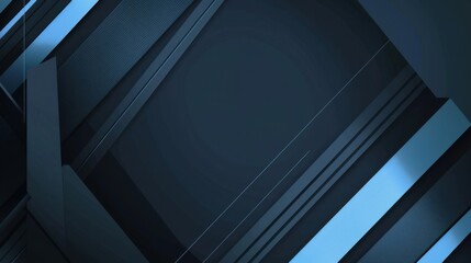 Obraz premium Abstract minimalist wallpaper with subtle geometric elements on Blue background. Featuring white space in the center for text, ideal for design templates and modern banners.