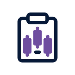 clipboard dual tone icon. vector icon for your website, mobile, presentation, and logo design.