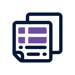 invoice dual tone icon. vector icon for your website, mobile, presentation, and logo design.