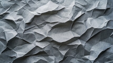 Fototapeta premium Crumpled Gray Paper Texture Background