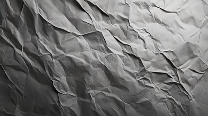 Fototapeta premium Texture of heavily crumpled gray surface