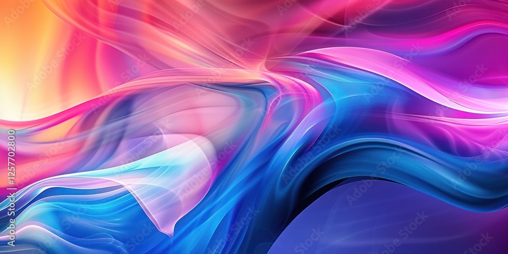 Poster wave abstract background captivating masterpiece features a symphony curve flowing smooth transparen