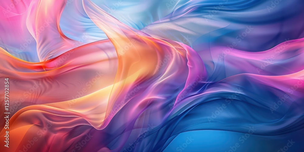 Aufkleber wave abstract background captivating masterpiece features a symphony curve flowing smooth transparen