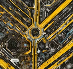 Illustration of abstract technology background.