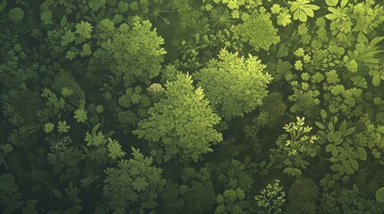 Naklejka premium Lush forest green abstract background with deep tones and intricate patterns. Emphasizing nature and tranquility. Ideal for natural and calming designs.