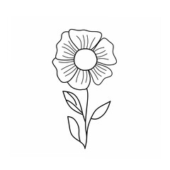 flower isolated on white background vector illustration of a flower abstract flower background hand drawn flowers vector floral background