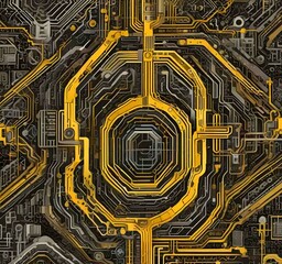 Illustration of abstract technology background.