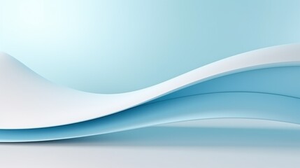 Obraz premium Aqua Blue Minimal Wave Background