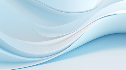 Fototapeta premium Soft Blue Layered Wave Background