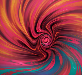 Fototapeta premium A vibrant blend of swirling pink, red, and blue hues in an abstract fluid art composition, perfect for dynamic and creative backgrounds.generative ai