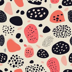 A 90s-inspired animal print with a seamless pattern of colorful leopard spots