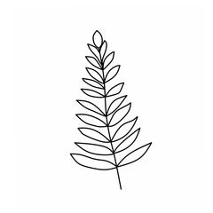 vector set of leaves vector illustration of a tree