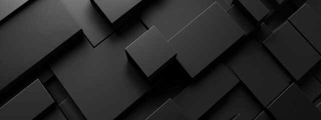 Modern black background with bold graphics for design, featuring white space in the center for text. Ideal for edgy banners and abstract wallpapers.