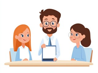 people at a Table Having a Meeting