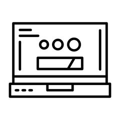 Loading Laptop Interface Icon