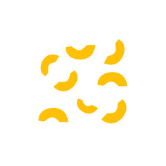 macaroni sprinkle pattern vector