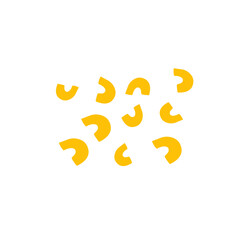 macaroni sprinkle pattern vector