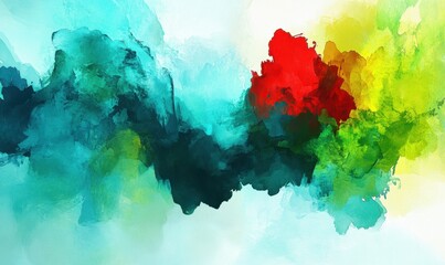 Abstract colorful paint swirls, vibrant background, design element