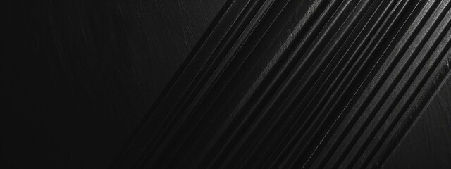 Obraz premium Geometric abstract wallpaper with diagonal lines on black background. Banner template with white center text area. Ideal for modern designs.