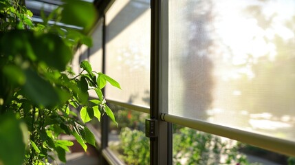 Modern Greenhouse Windows with Automated Shade System