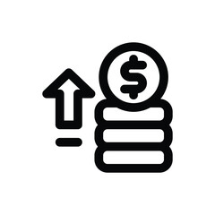 profit line icon. vector icon for your website, mobile, presentation, and logo design.