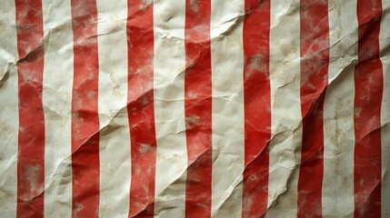 Obraz premium Vintage Red and White Striped Background