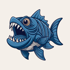 Vintage fishing logo Vector Images