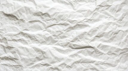 Obraz premium Textured white wrinkled paper, abstract texture