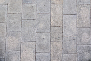 Close-up of Grey Stone Pavement Texture, Augsburg, Germany, 10.02.2025