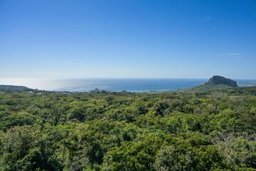 Bucht von Kenting, Pazifik, Felsen, Hügel, Urwald, Kenting National Forest Recreation Area, Kenting, Hengchun Township, Landkreis Pingtung, Taiwan
