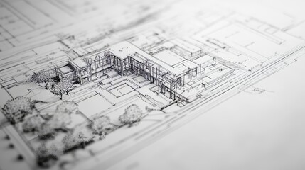 Civil Engineer Drawing Architecture Plan, 