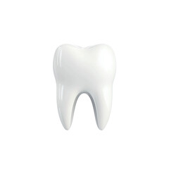 Isolated Tooth Illustration on a Plain Background for Dental Use