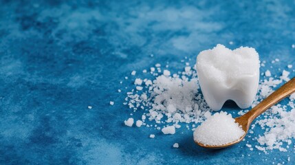 teeth and a spoon of sugar