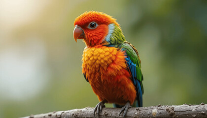 Fototapeta premium red and yellow macaw