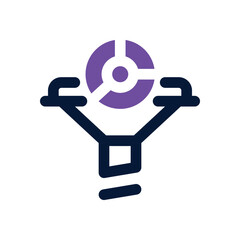 filter dual tone icon. vector icon for your website, mobile, presentation, and logo design.