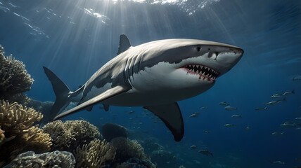 Fototapeta premium great white shark