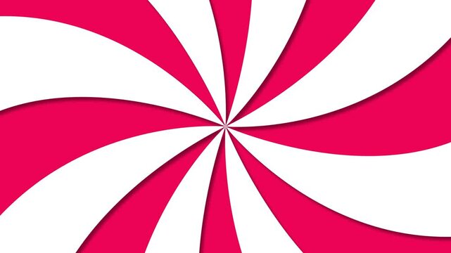 Dynamic Spinning Starburst Lines Loop, Fast Motion Effect, 4K, Red Background






