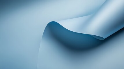 Blue paper curve abstract background design