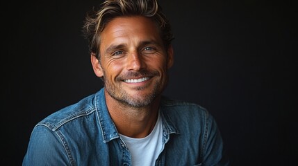 Fototapeta premium hair chin cheek eyebrow sleeve smile forehead skin face jaw