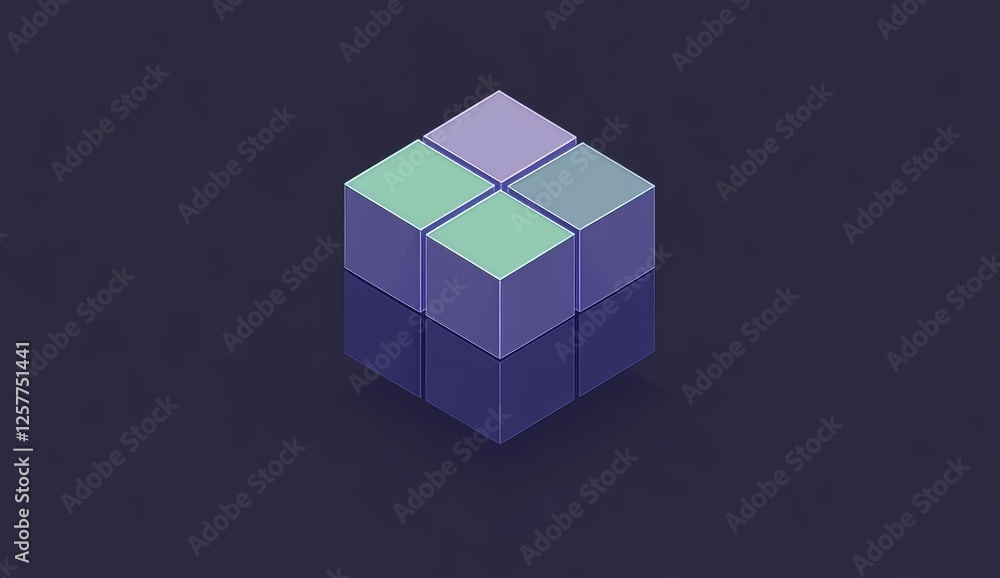 Poster depicted in 3dgeneralized data concept along with data exchange