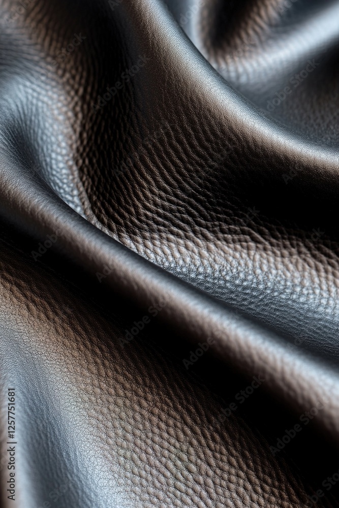 Poster this background showcases a smooth black leather texture illuminated by diffused lighting, enhancing