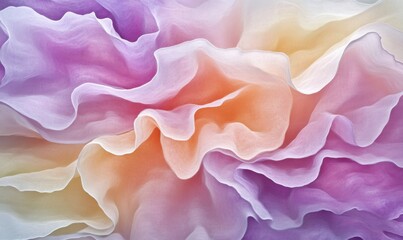 Obraz premium Pastel fabric texture, soft folds, abstract background, design element