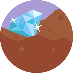 Symbol of Wealth: A representation of South Africa's rich diamond mining industry, which has played a major role in its economy.